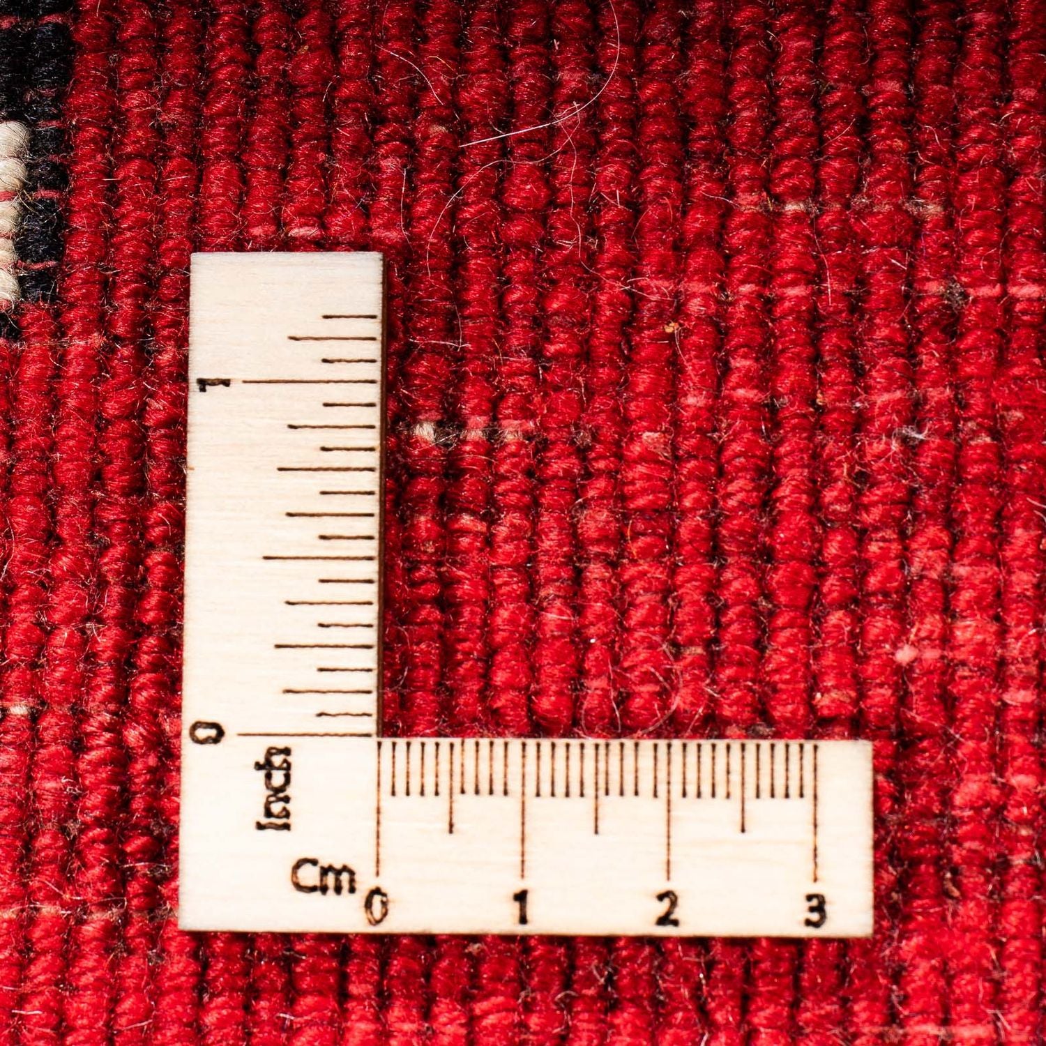 Persisk tæppe - Nomadisk - 204 x 135 cm - mørkerød