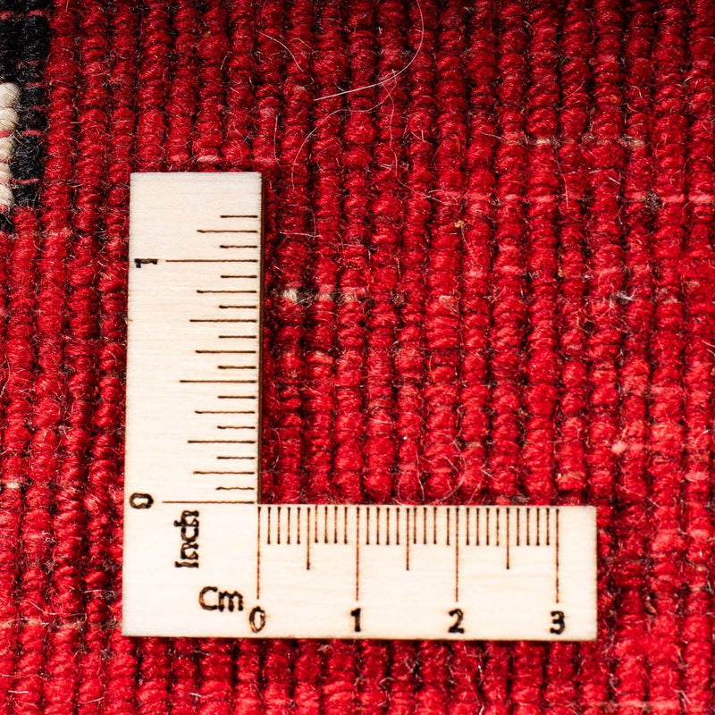 Persisk tæppe - Nomadisk - 204 x 135 cm - mørkerød