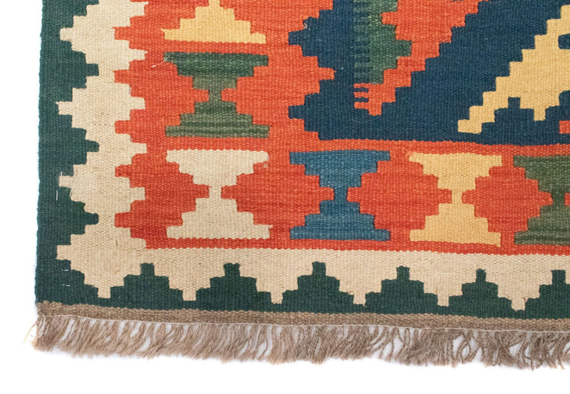 Kelim-tæppe - orientalsk - 182 x 130 cm - orange