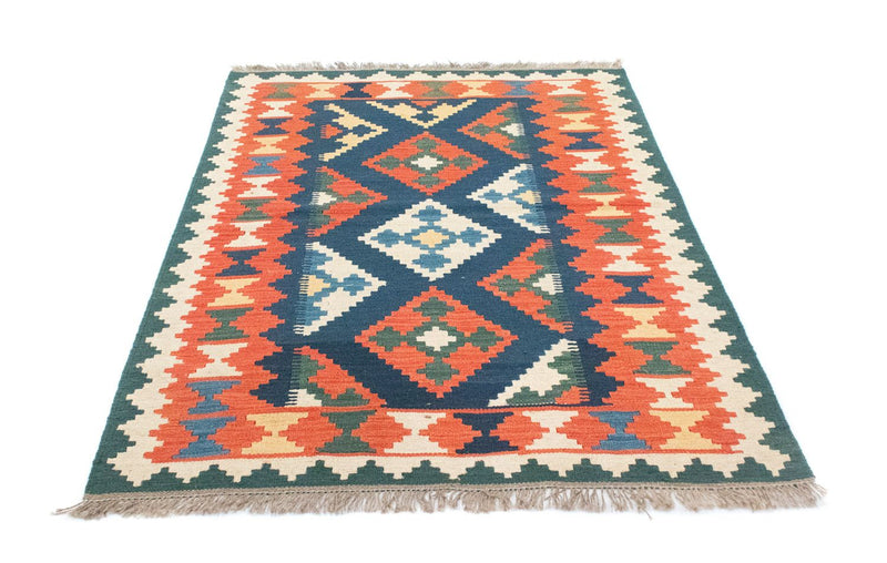 Kelim-tæppe - orientalsk - 182 x 130 cm - orange