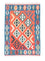 Kelim-tæppe - orientalsk - 181 x 126 cm - orange