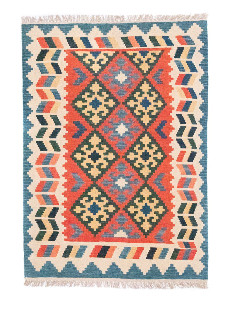 Kelim-tæppe - orientalsk - 170 x 120 cm - orange