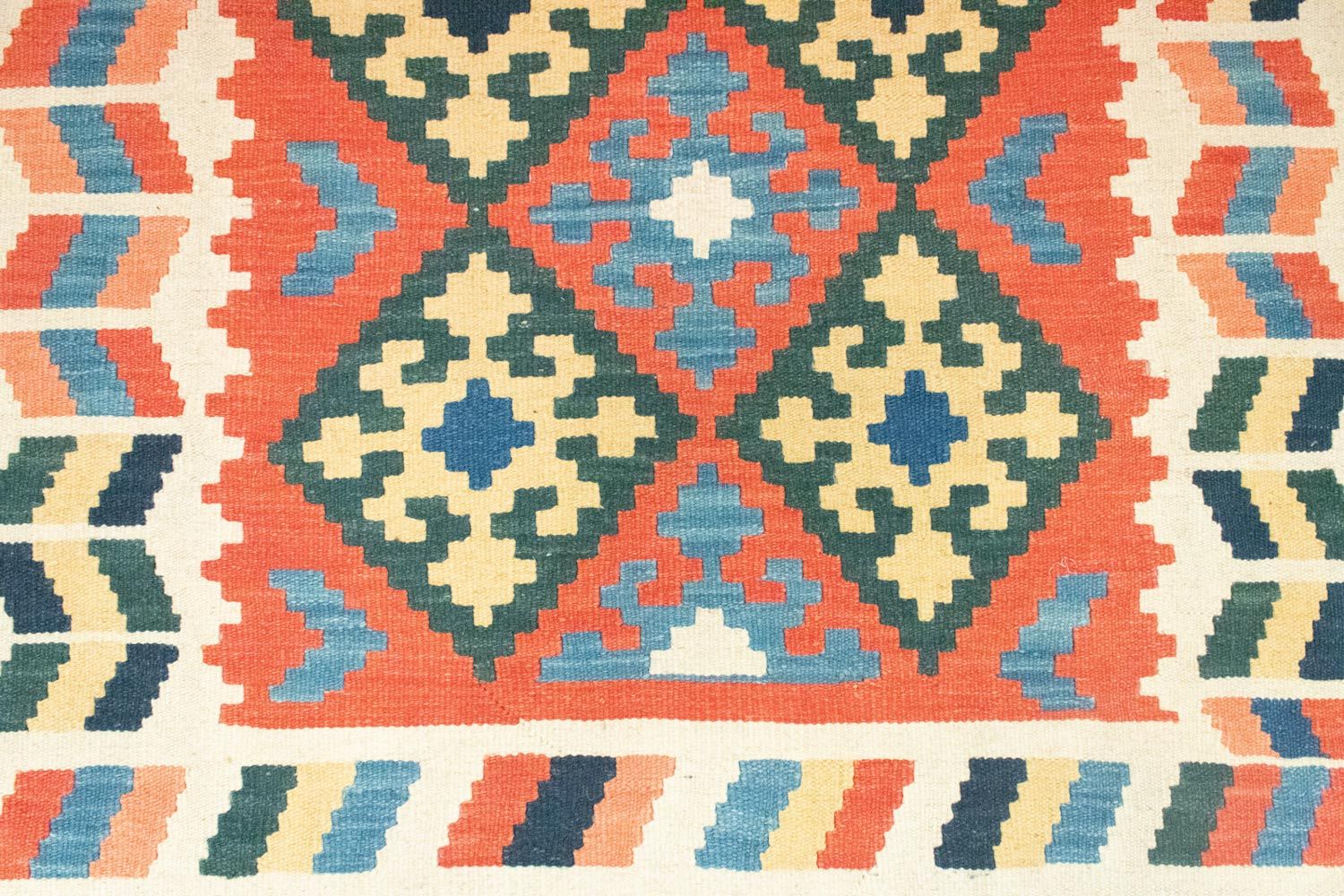 Kelim-tæppe - orientalsk - 170 x 120 cm - orange