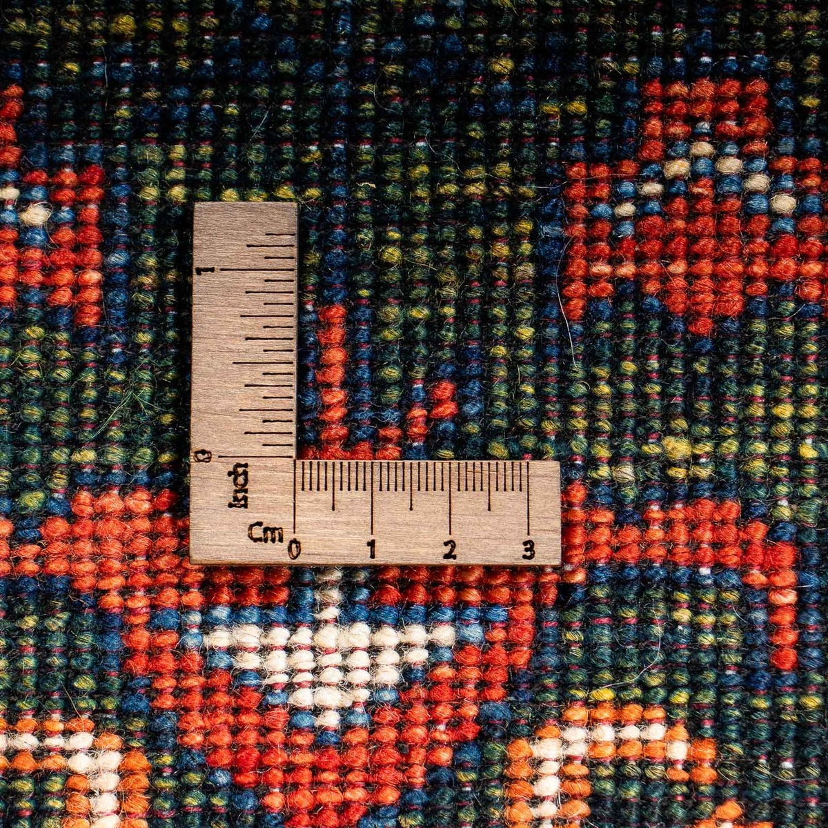 Afghansk tæppe - 196 x 158 cm - rød