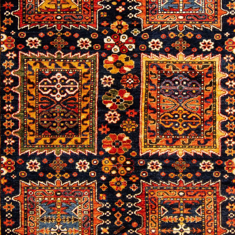 Afghansk tæppe - 244 x 170 cm - mørkeblå