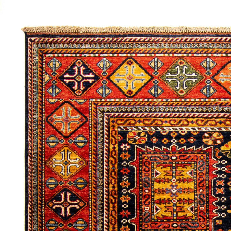 Afghansk tæppe - 244 x 170 cm - mørkeblå