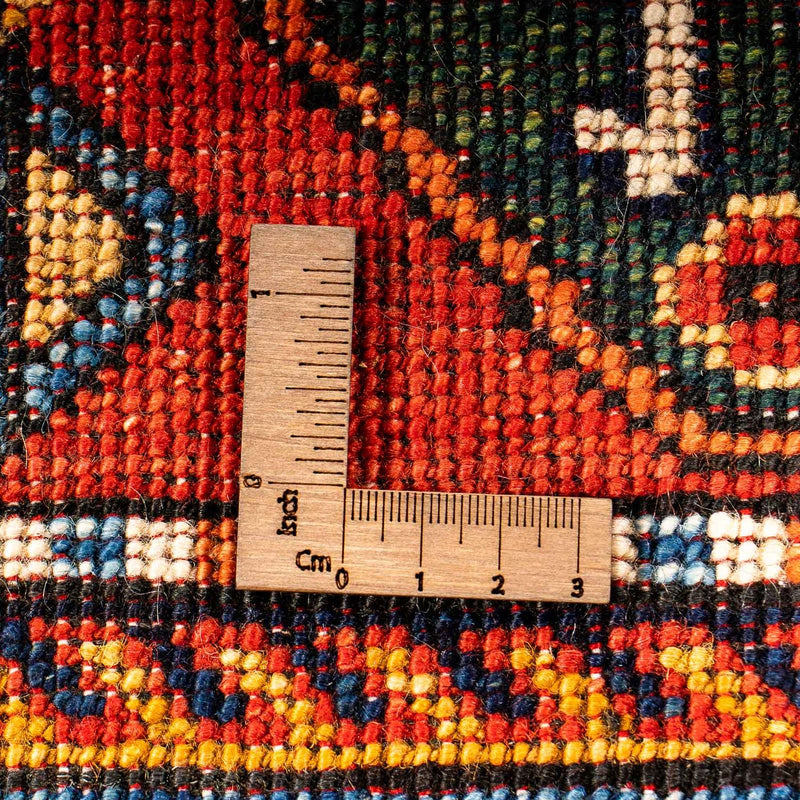 Afghansk tæppe - 244 x 170 cm - mørkeblå
