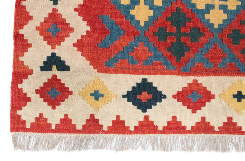 Kelim-tæppe - orientalsk - 183 x 120 cm - orange