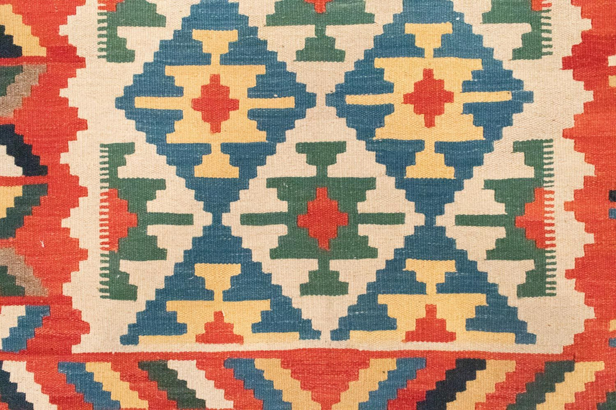 Kelim-tæppe - orientalsk - 180 x 123 cm - orange