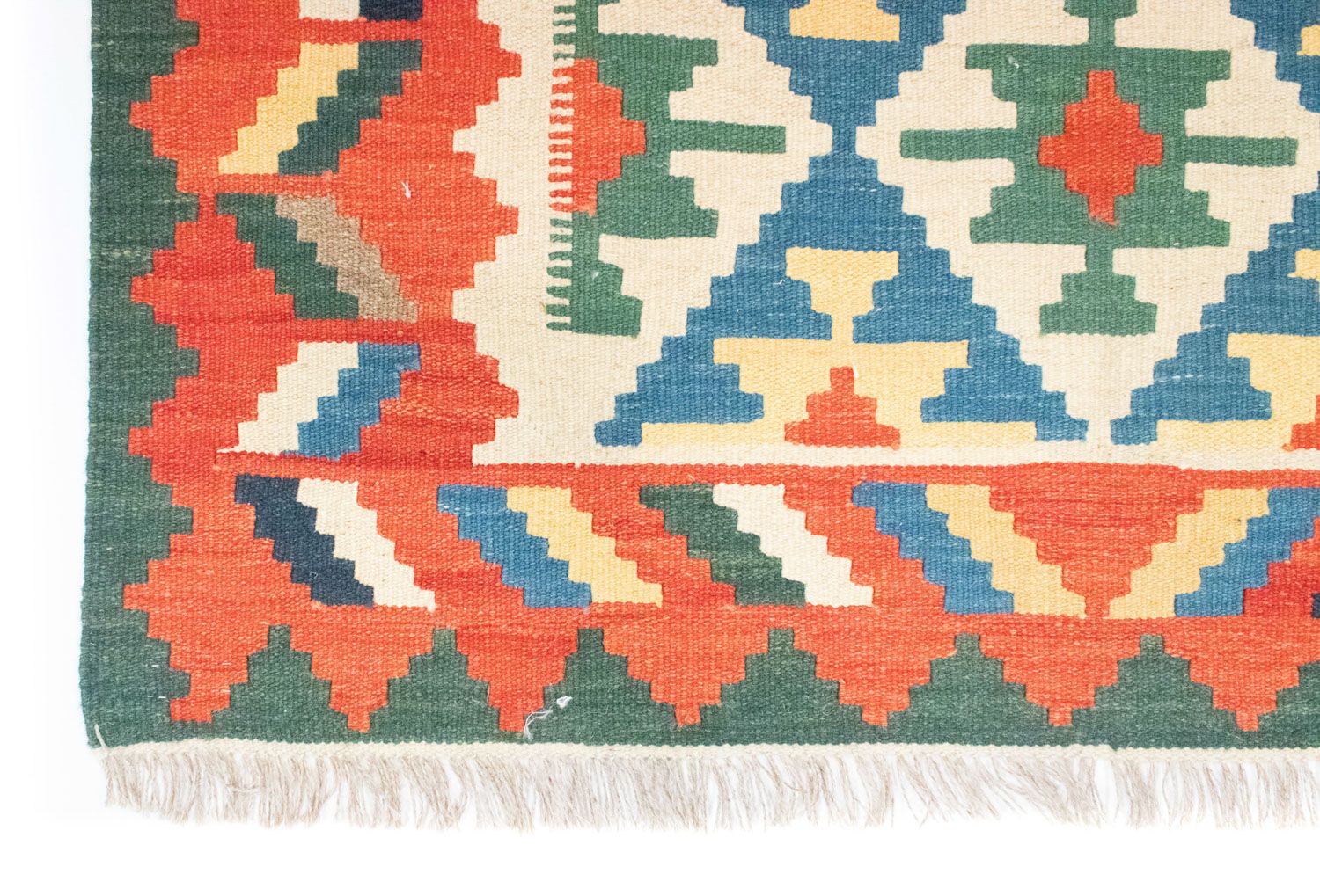 Kelim-tæppe - orientalsk - 180 x 123 cm - orange