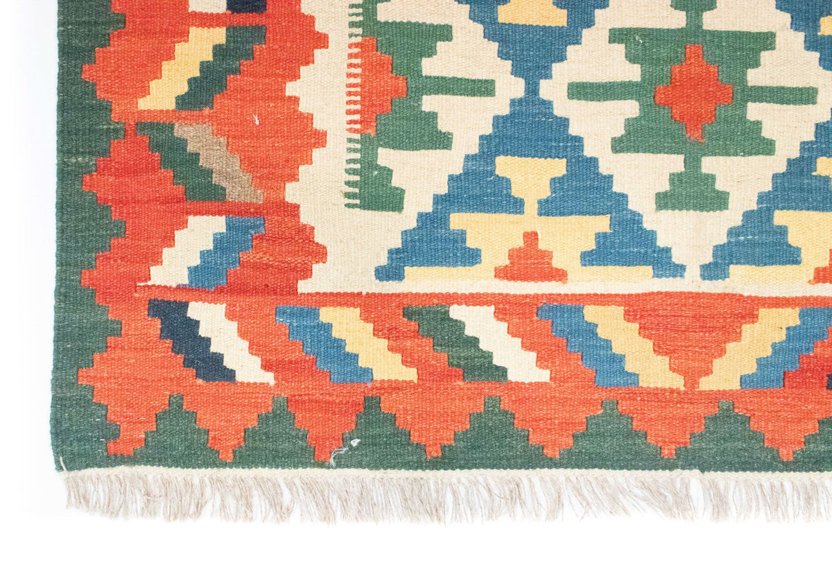 Kelim-tæppe - orientalsk - 180 x 123 cm - orange