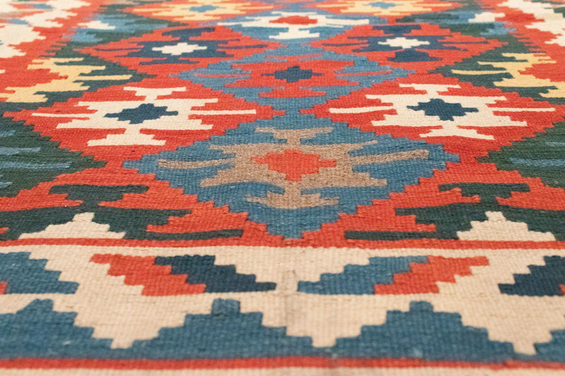 Kelim-tæppe - orientalsk - 185 x 119 cm - orange
