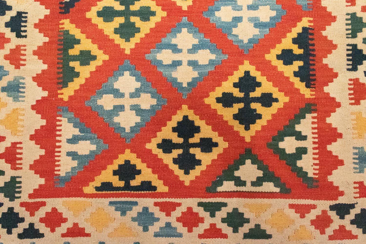 Kelim-tæppe - orientalsk - 184 x 118 cm - orange