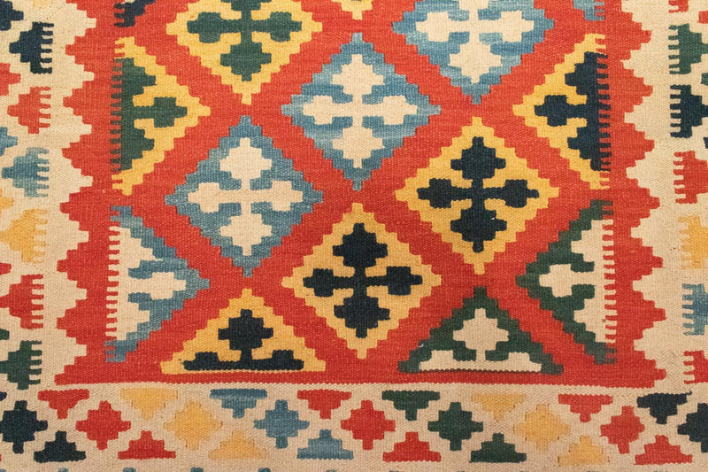 Kelim-tæppe - orientalsk - 184 x 118 cm - orange