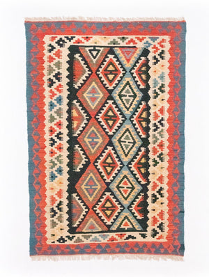 Kelim-tæppe - orientalsk - 152 x 100 cm - brun