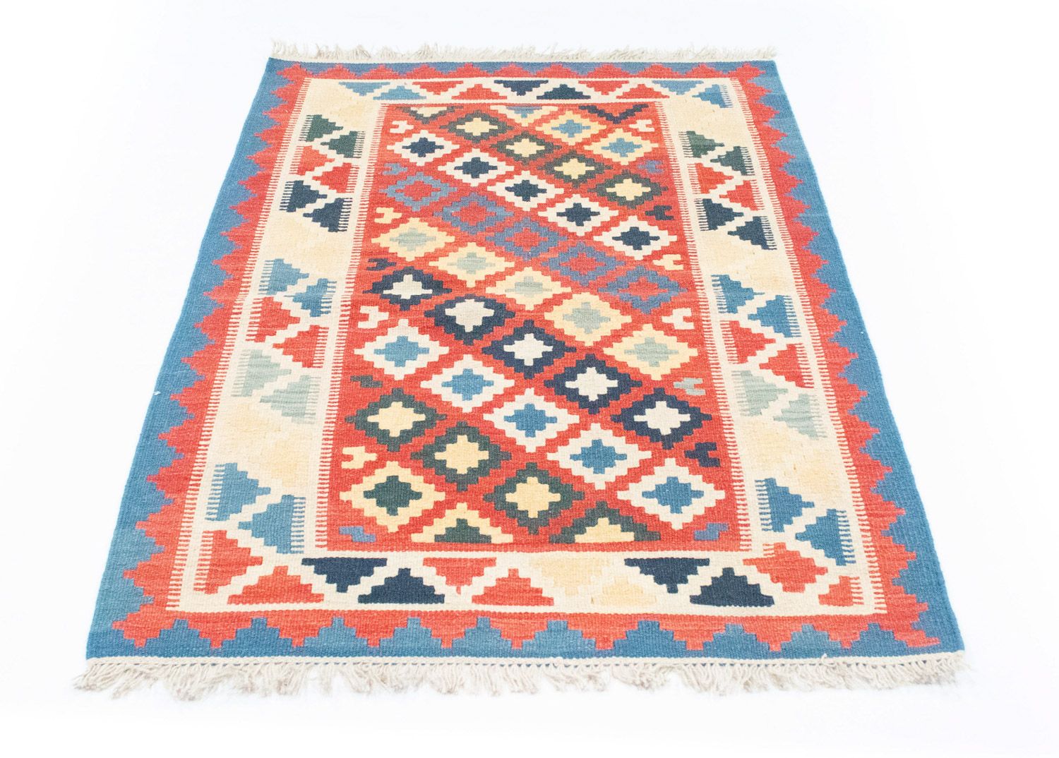 Kelim-tæppe - orientalsk - 150 x 100 cm - rød