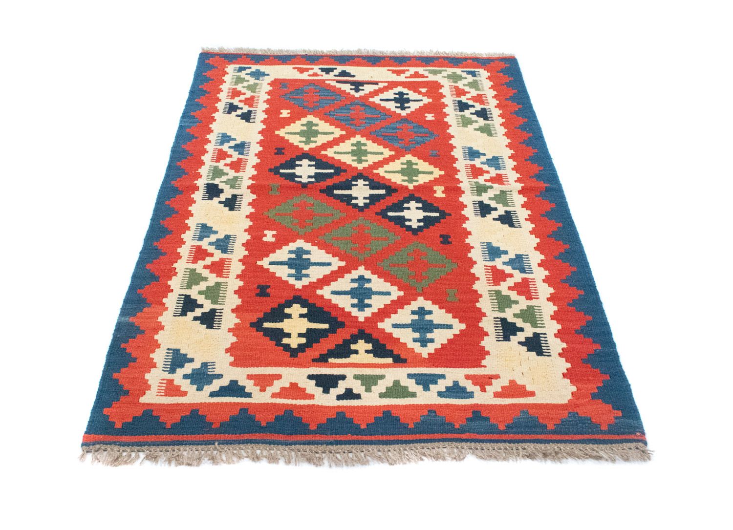 Kelim-tæppe - orientalsk - 150 x 102 cm - flerfarvet