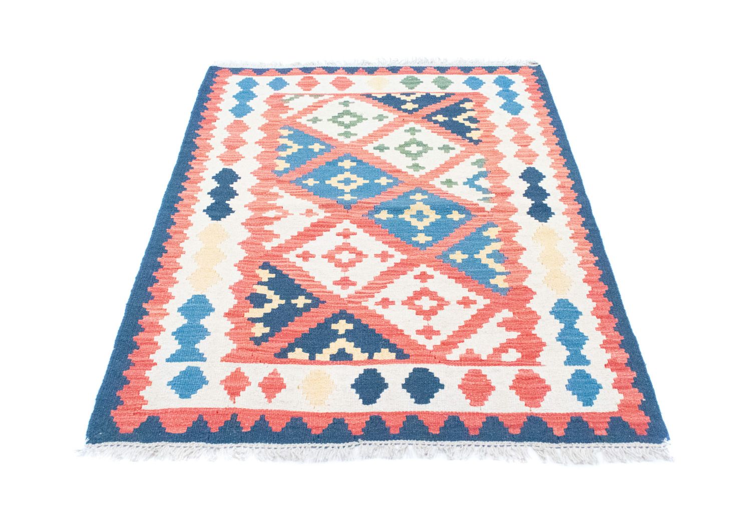 Kelim-tæppe - orientalsk - 152 x 102 cm - orange