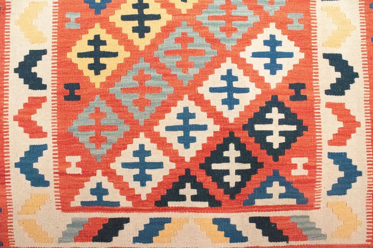 Kelim-tæppe - orientalsk - 152 x 99 cm - orange