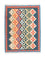 Kelim-tæppe - orientalsk - 144 x 110 cm - blå