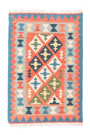 Kelim-tæppe - orientalsk - 150 x 104 cm - orange