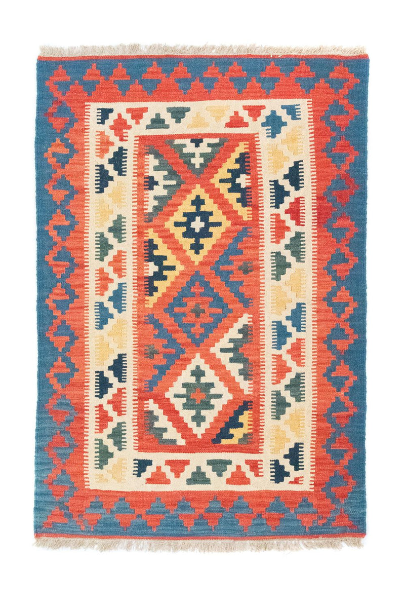 Kelim-tæppe - orientalsk - 152 x 103 cm - orange