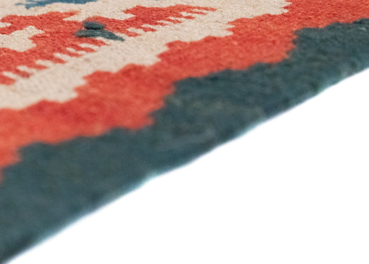 Kelim-tæppe - orientalsk - 154 x 103 cm - blå