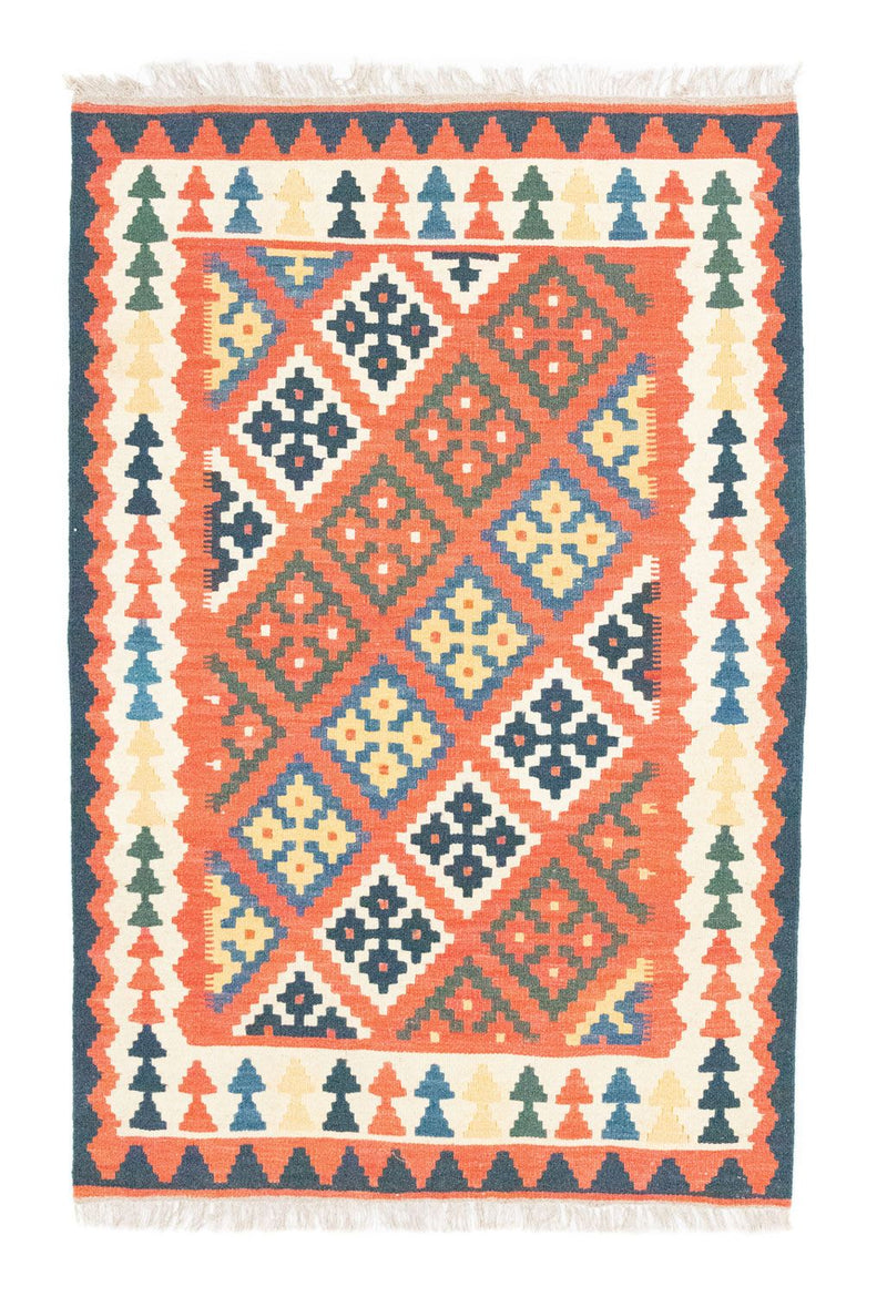 Kelim-tæppe - orientalsk - 154 x 101 cm - orange