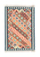 Kelim-tæppe - orientalsk - 144 x 110 cm - orange