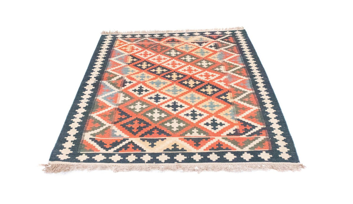 Kelim-tæppe - orientalsk - 144 x 110 cm - orange