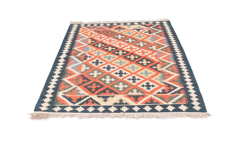 Kelim-tæppe - orientalsk - 144 x 110 cm - orange