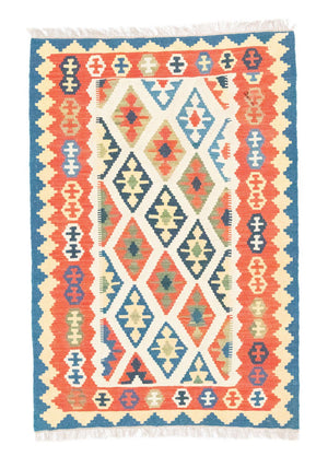 Kelim-tæppe - orientalsk - 150 x 103 cm - beige