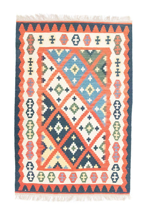 Kelim-tæppe - orientalsk - 153 x 103 cm - beige