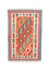 Kelim-tæppe - orientalsk - 152 x 100 cm - orange
