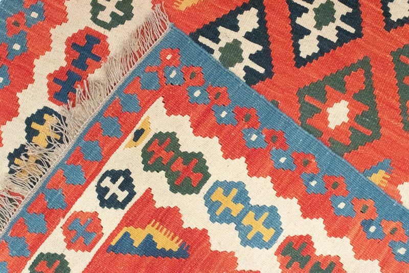Kelim-tæppe - orientalsk - 152 x 100 cm - orange