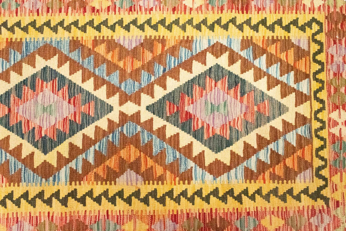 Løber Kelim-tæppe - orientalsk - 200 x 99 cm - flerfarvet