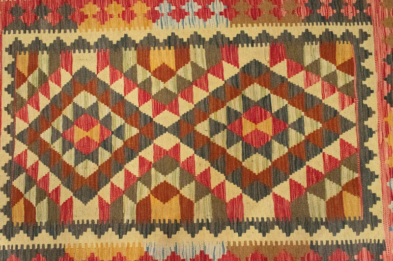 Kelim-tæppe - orientalsk - 146 x 99 cm - orange