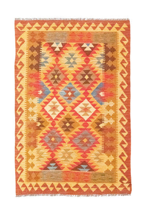 Kelim-tæppe - orientalsk - 155 x 99 cm - brun