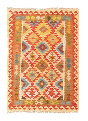 Kelim-tæppe - orientalsk - 147 x 105 cm - orange