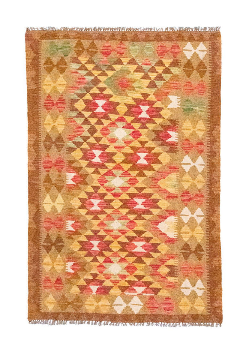 Kelim-tæppe - orientalsk - 152 x 95 cm - orange