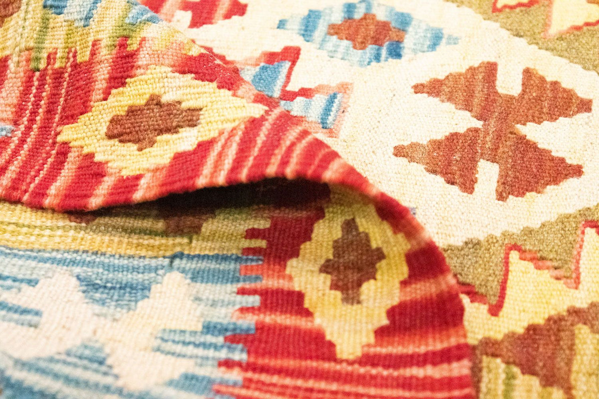 Kelim-tæppe - orientalsk - 141 x 97 cm - orange