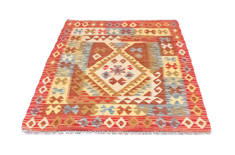 Kelim-tæppe - orientalsk - 141 x 97 cm - orange