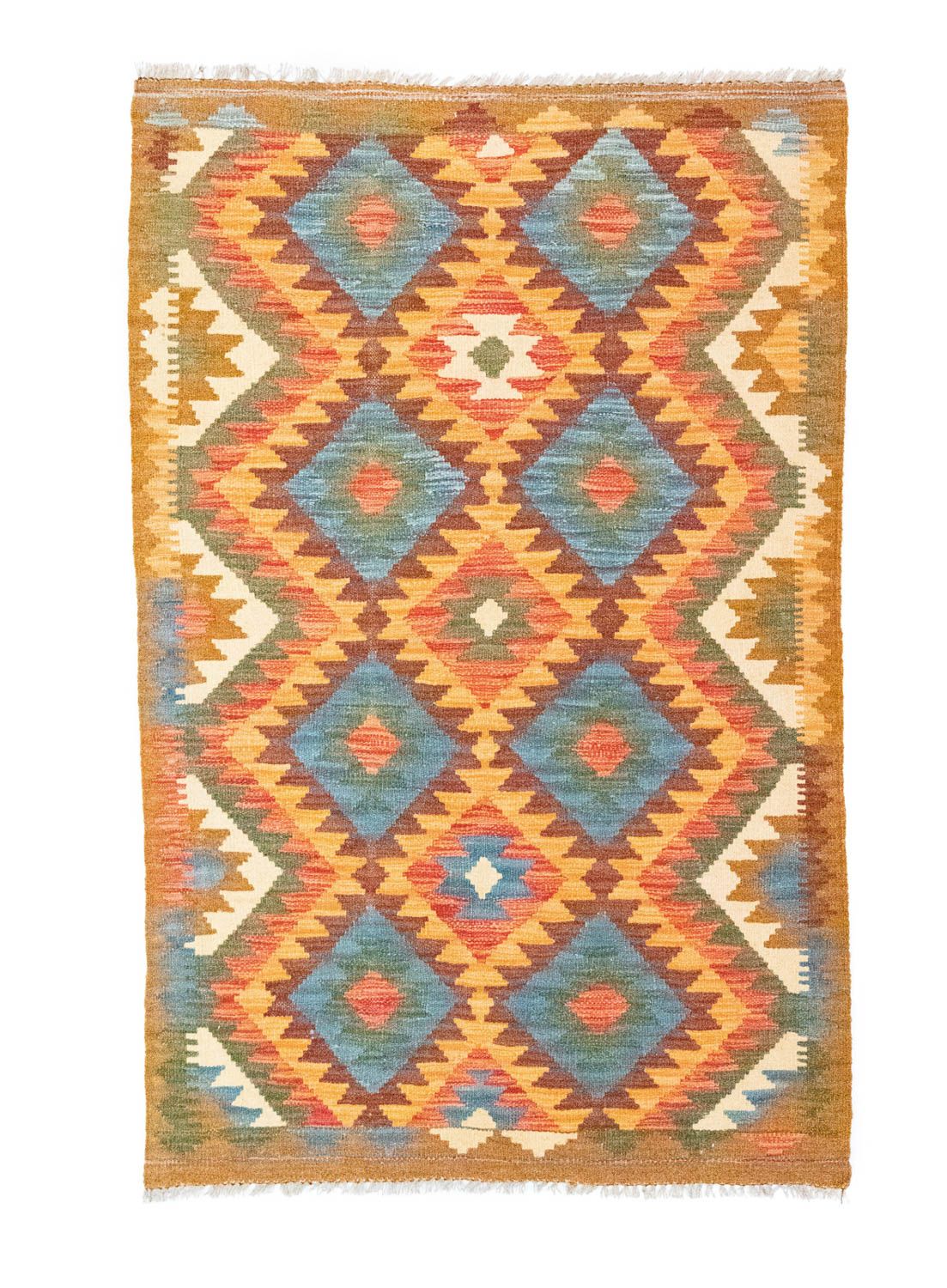Kelim-tæppe - orientalsk - 158 x 100 cm - flerfarvet