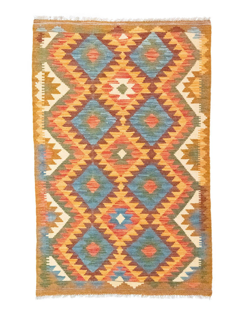 Kelim-tæppe - orientalsk - 158 x 100 cm - flerfarvet