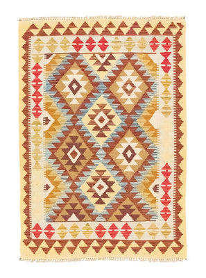 Kelim-tæppe - orientalsk - 149 x 103 cm - beige