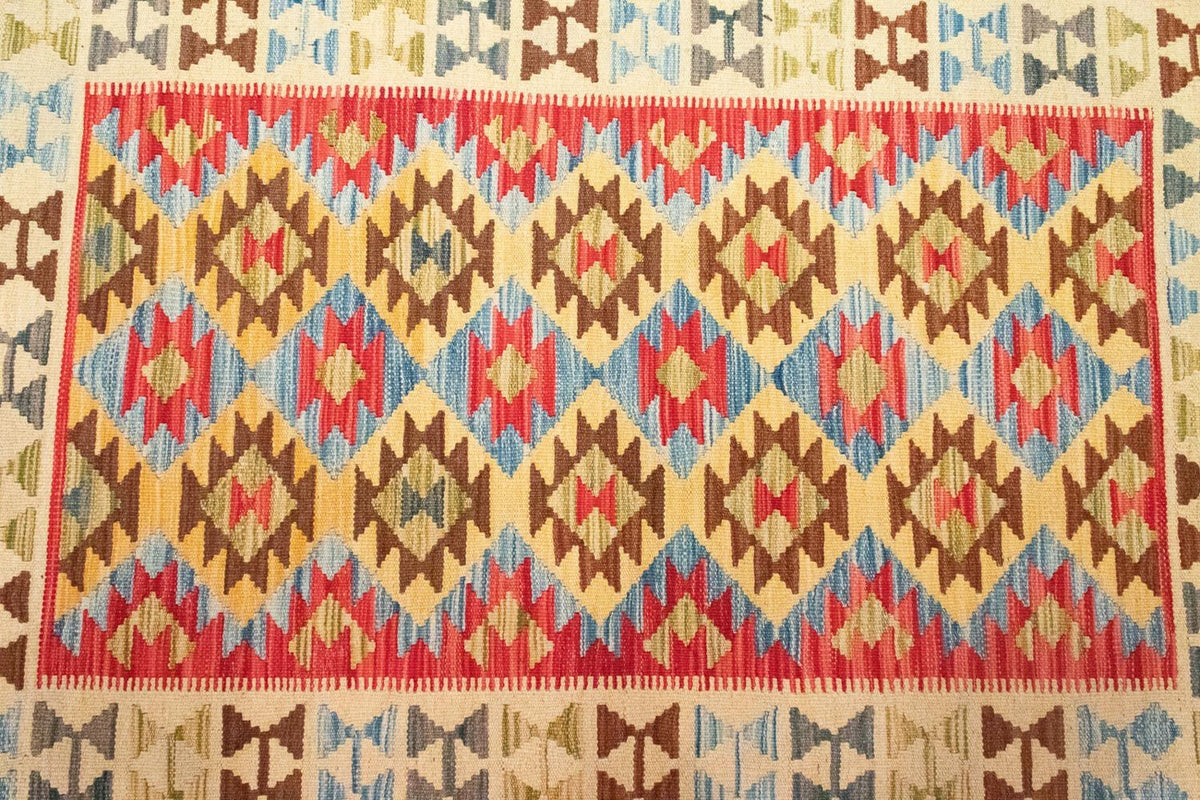 Kelim-tæppe - orientalsk - 145 x 104 cm - rød