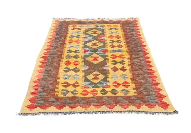 Kelim-tæppe - orientalsk - 149 x 98 cm - gul