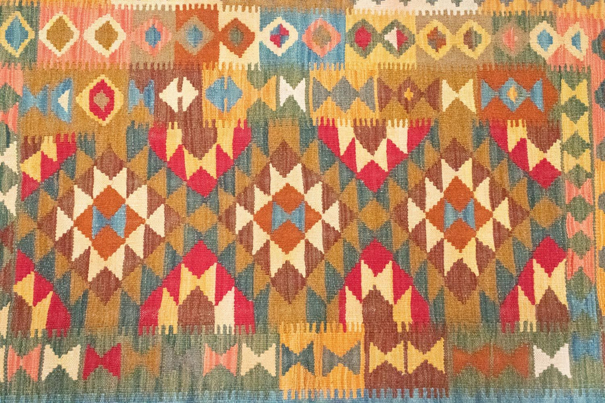 Kelim-tæppe - orientalsk - 152 x 102 cm - flerfarvet