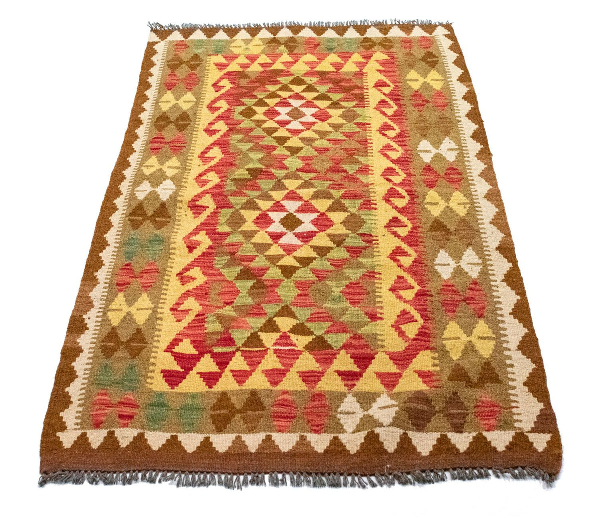 Kelim-tæppe - orientalsk - 148 x 100 cm - brun