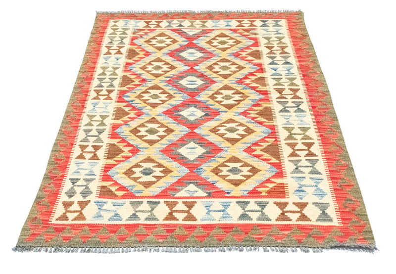 Kelim-tæppe - orientalsk - 141 x 102 cm - orange